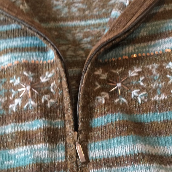 Talbots zipper cardigan, 1X - Picture 5 of 15